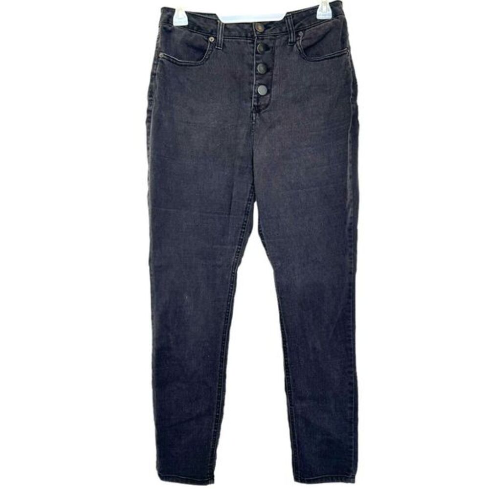 No Boundaries Womens Pants Jeans High Rise Black Size 11 Button Fly Slim Stretch